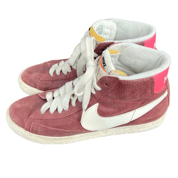 Nike Blazer mid 77’ womens burgundy metallic and pink size 8 - Picture 1 of 8